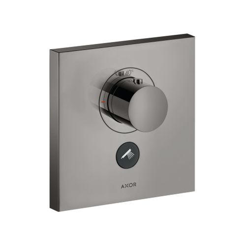 AXOR-HG-AXOR-ShowerSelect-Thermostat-HighFlow-Unterputz-eckig-fuer-1-Verbraucher-und-einen-zusaetzlichen-Abgang-Polished-Black-Chrome-36716330 gallery number 1